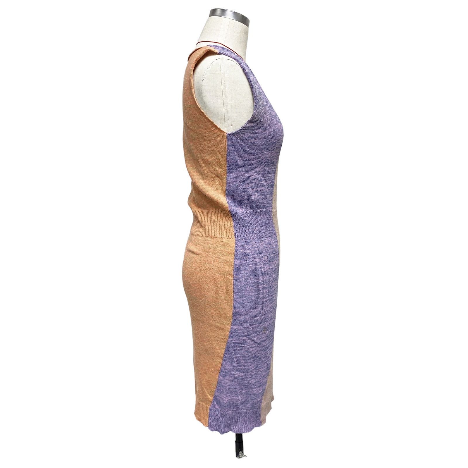 Other Anntian Patchwork Knit Stretch Sleeveless Dress Size S / US 4 / IT 40 - 3 Thumbnail