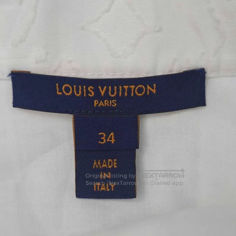 Louis Vuitton Louis Vuitton White dark print full logo skirt Size 33" - 5 Thumbnail