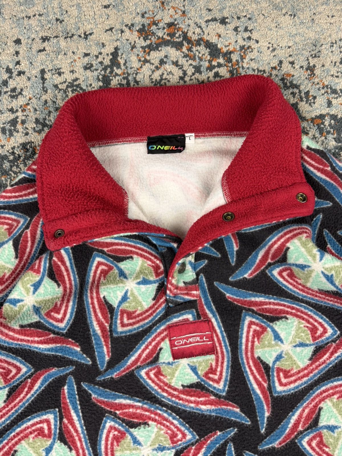 O'Neill × Vintage Vintage 80s O’Neill synchilla style fleece sherpa jacket Size US L / EU 52-54 / 3 - 5 Thumbnail