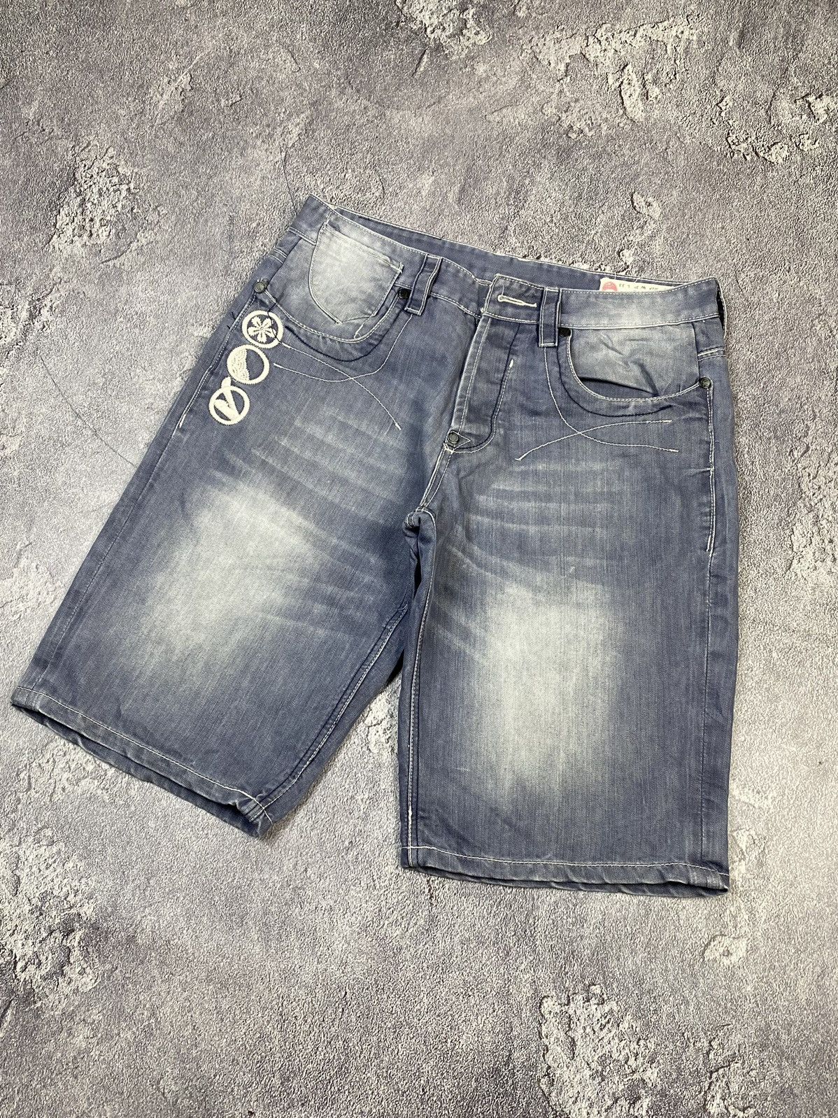 Polar Skate Co. Y2K Baggy Grey Denim Shorts Rap Style 2000s Streetwear Y2K Size US 34 / EU 50 - 6 Thumbnail