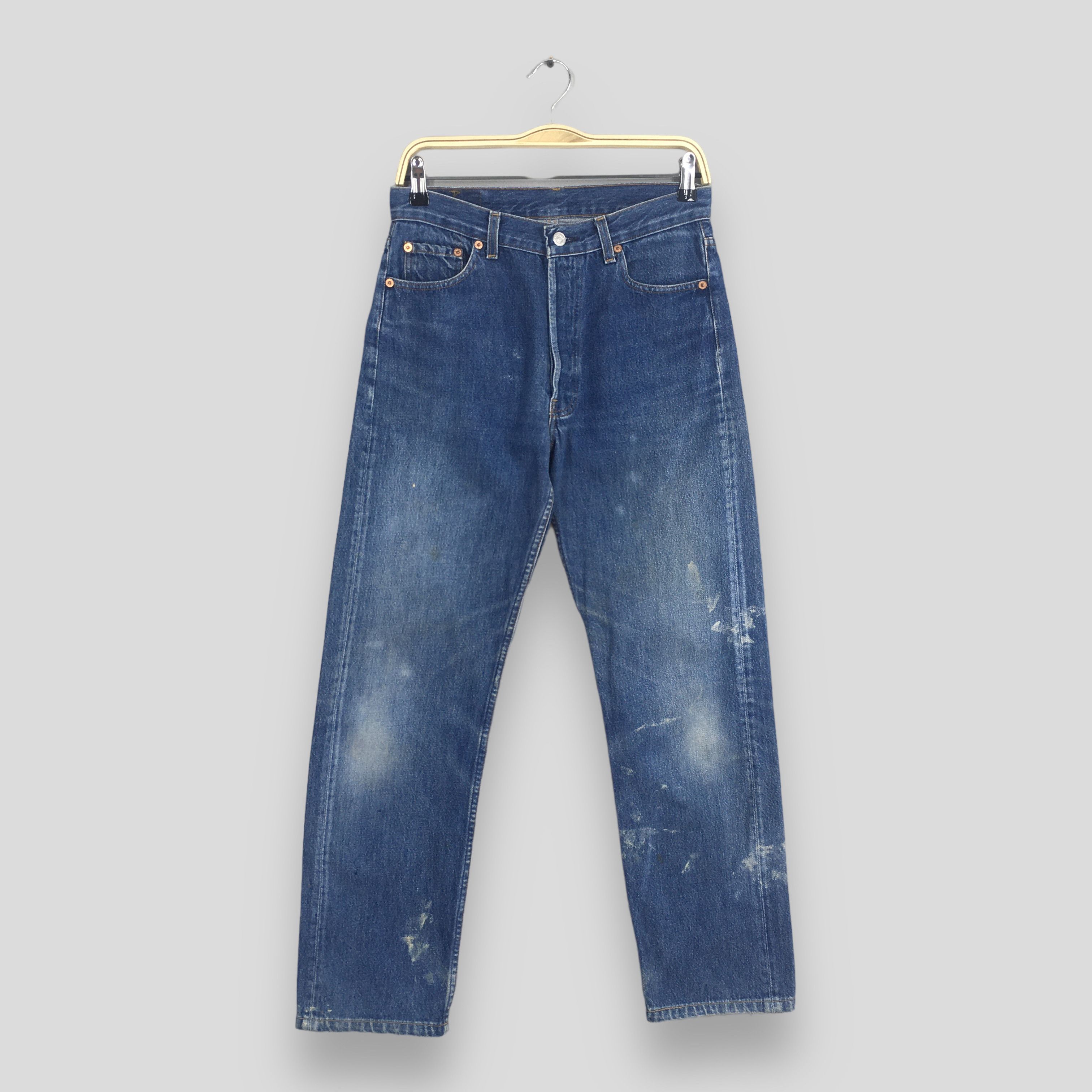 image of Size 29X29 Vintage 80's Levi's 501 Faded Blue Jeans, Men's