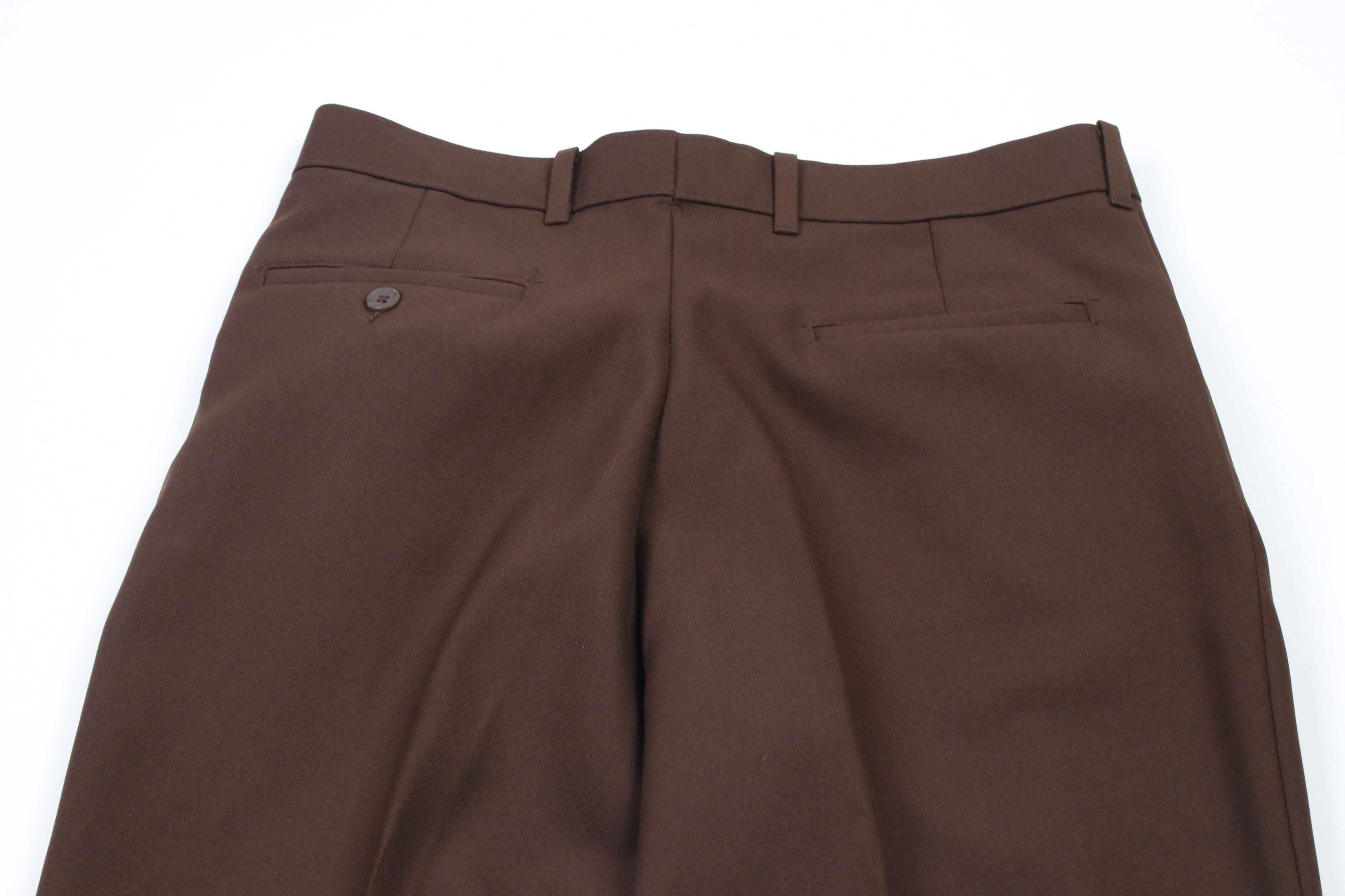 Levi's × Vintage Vintage 80s Levis Knit Flared Wide Leg Chino Pants Brown USA Size US 32 / EU 48 - 9 Thumbnail