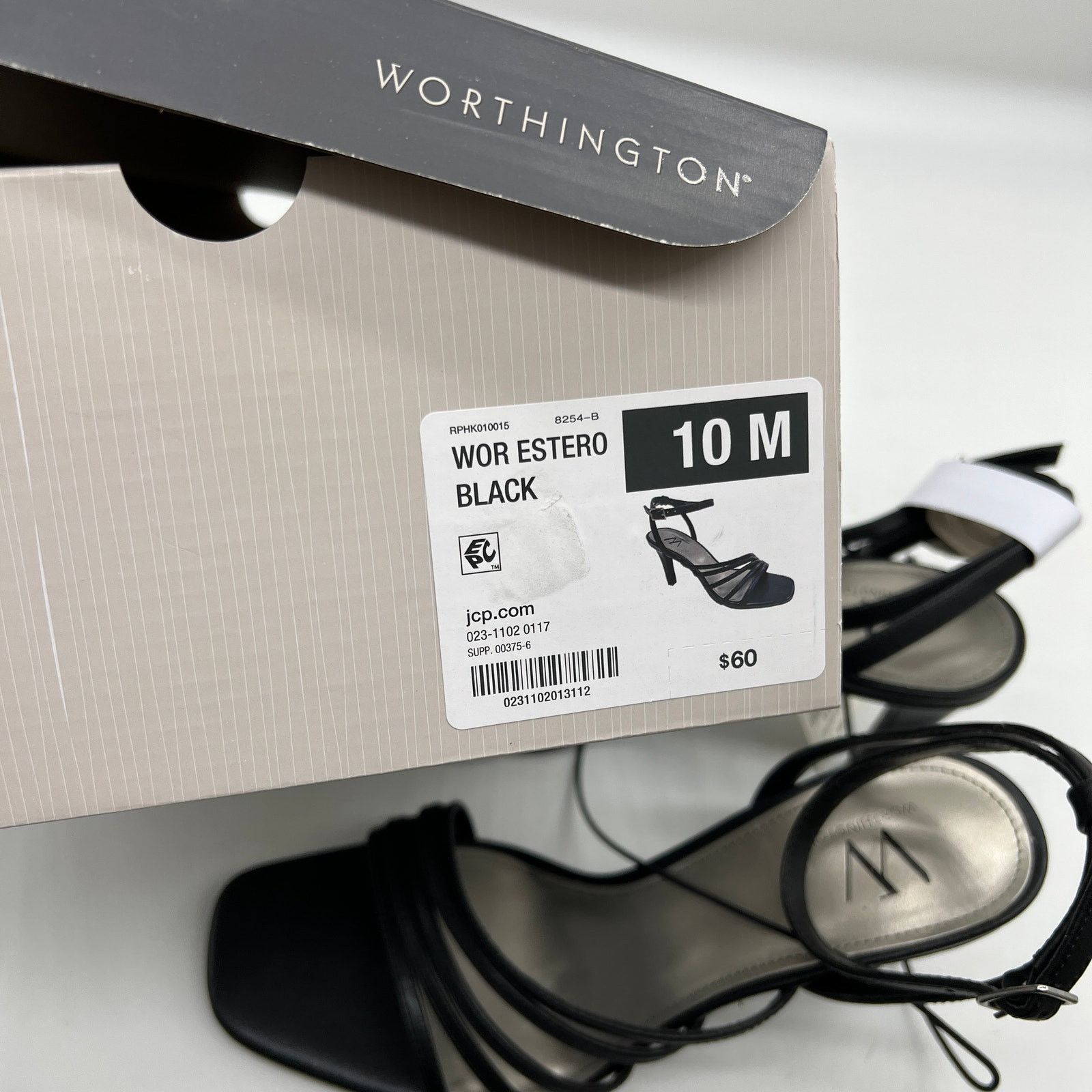 Other Worthington Women Shoes Estero Black Heeled Sandals Size 10M Size US 10 / IT 40 - 11 Thumbnail