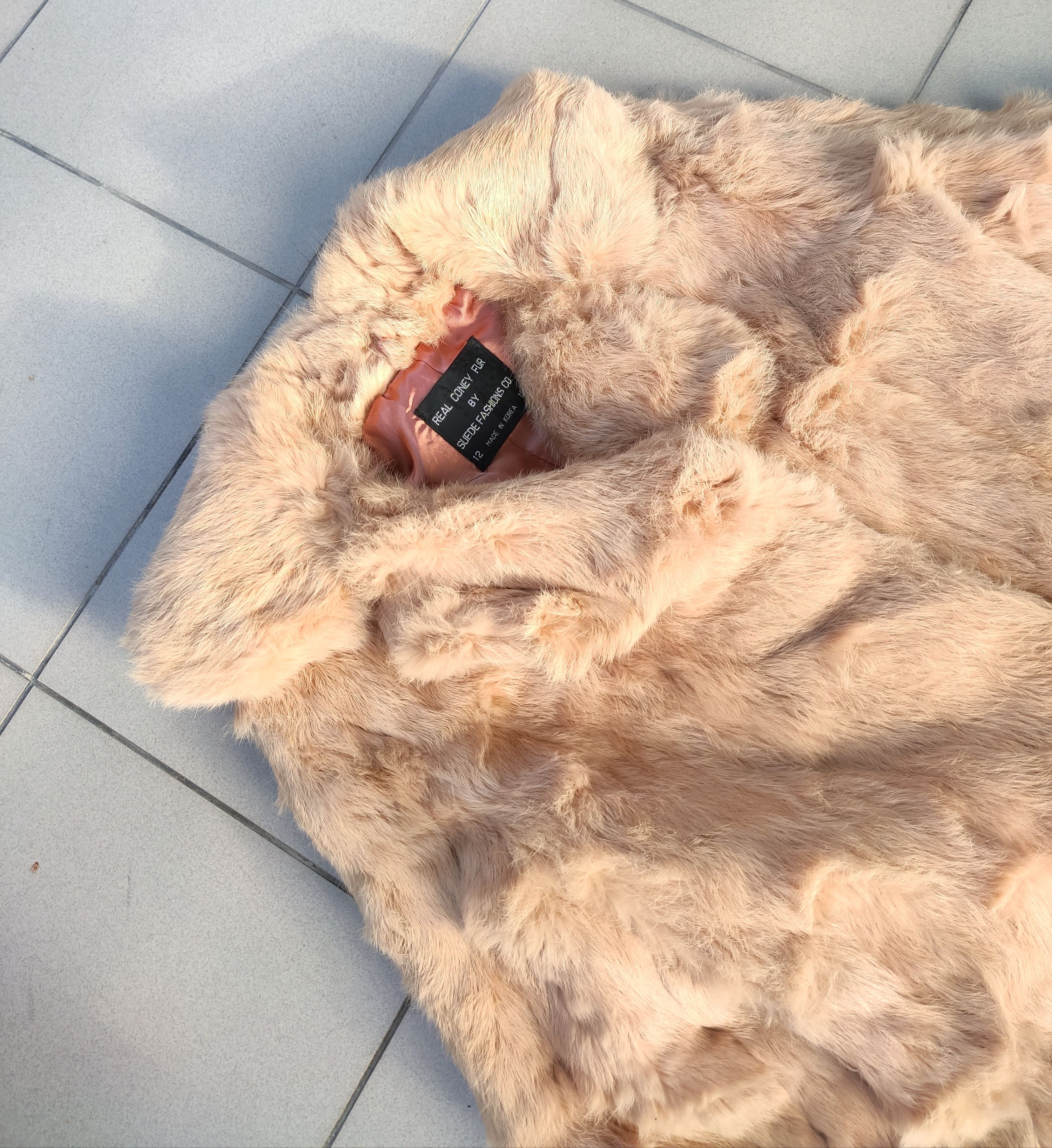 Japanese Brand Rare vintage Real Coney Fur Rabbit long coat jacket Korea Size L / US 10 / IT 46 - 3 Thumbnail