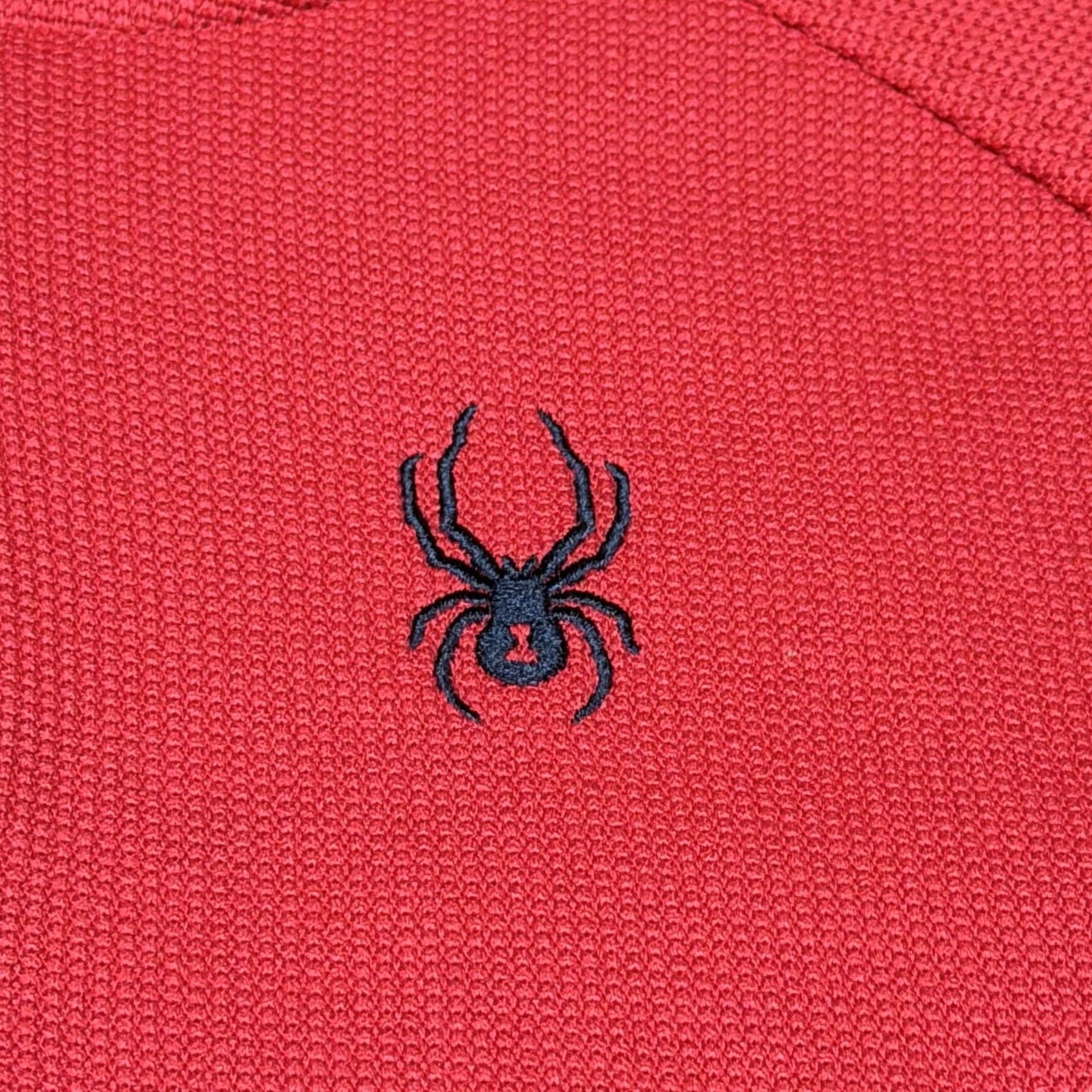Spyder Spyder Pullover Mens Small Red Black 1/4 Zip Fleece Ski Colorblock Base Layer Size US S / EU 44-46 / 1 - 6 Thumbnail
