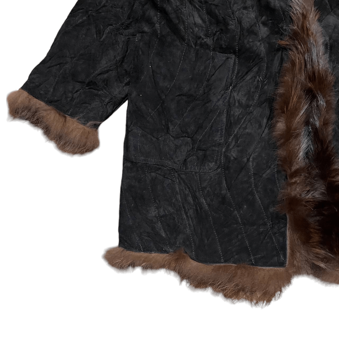Japanese Brand Vintage Fox Fur Pig Skin Leather Jacket Reversible Size US M / EU 48-50 / 2 - 5 Thumbnail