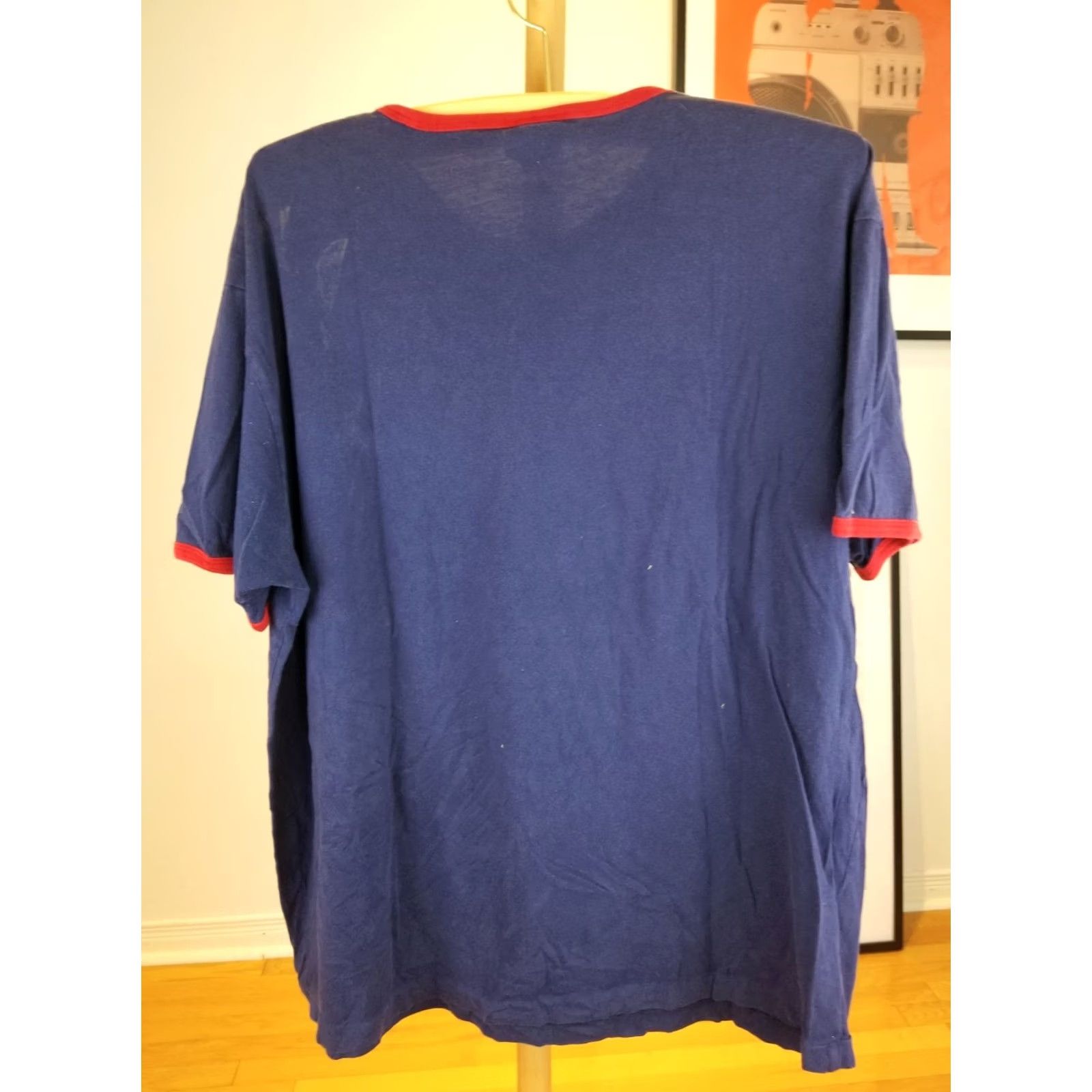 Vintage VINTAGE RALPH LAUREN POLO USA FLAG RINGER NAVY T-SHIRT XLARGE Mens Size US XL / EU 56 / 4 - 4 Thumbnail