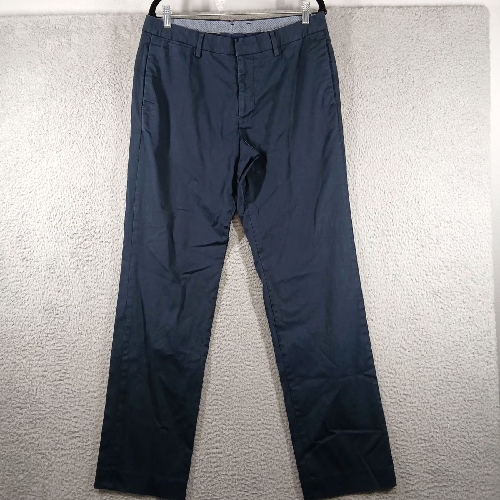 Bonobos Bonobos Mens Navy Blue Chino Pants Flat Front Size 34x34 EUC Size US 34 / EU 50 - 2 Thumbnail