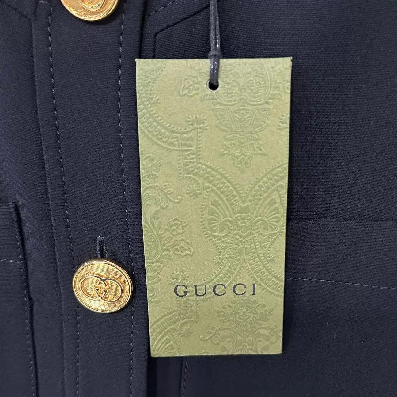 Gucci GUCCI Sleeveless Logo Dress w/ Gold Buckle Belt Size S / US 4 / IT 40 - 5 Thumbnail