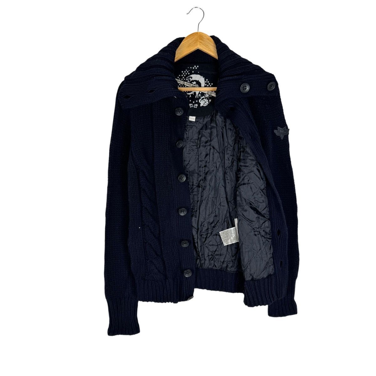 Diesel 🔥DIESEL FEMALE KNITWEAR TURTLENECK JACKET Size XS / US 0-2 / IT 36-38 - 9 Thumbnail