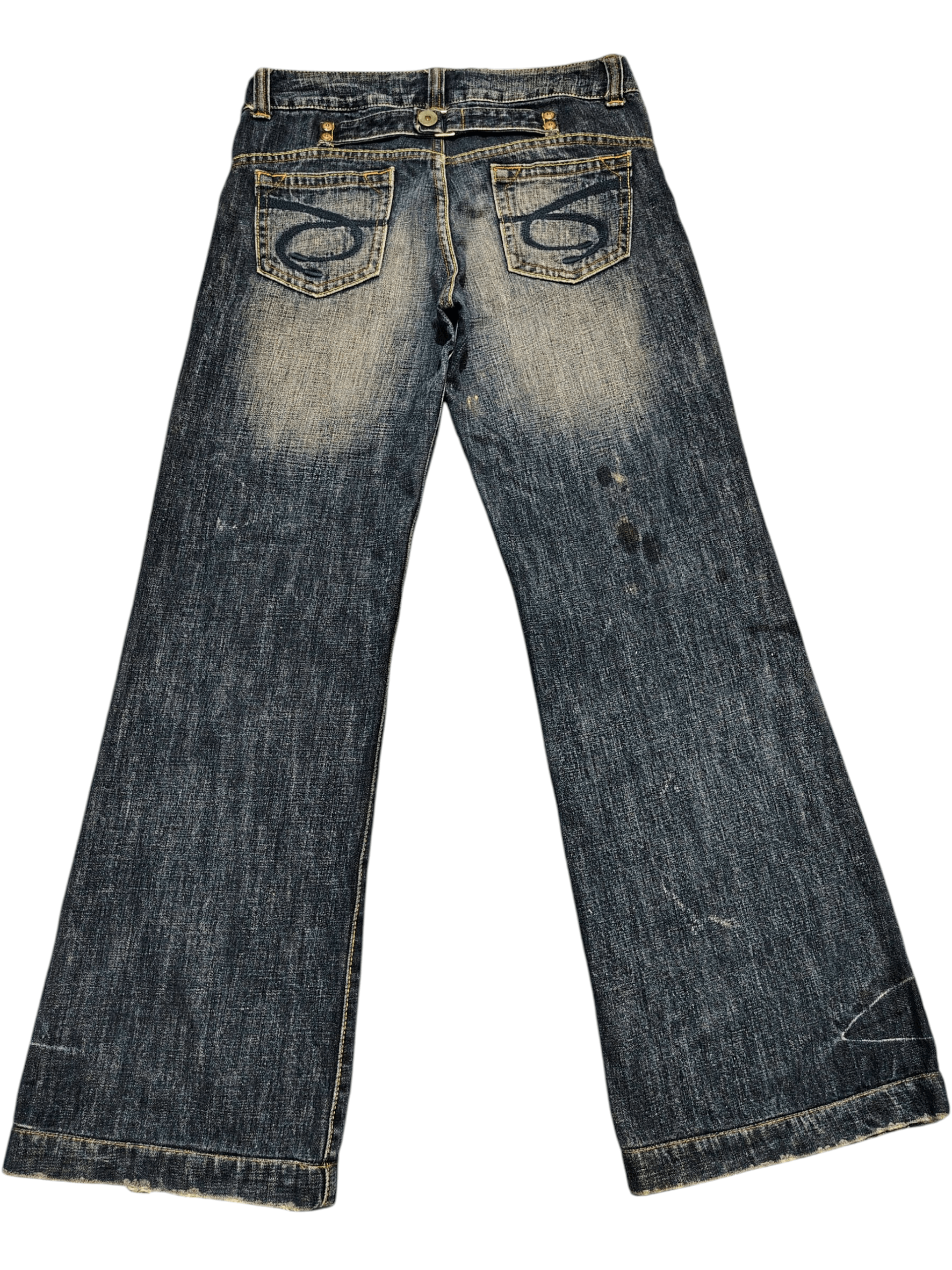 Who Decides War Japanese Saburoku Bell Bottom jeans Flared jeans Size US 31 - 2 Thumbnail
