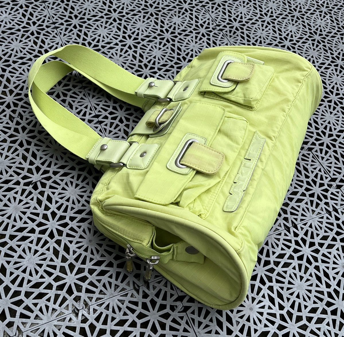 Oakley 🔥 Rare Vintage OAKLEY Y2K Multi Pocket Cargo Bag Rave Size ONE SIZE - 3 Thumbnail
