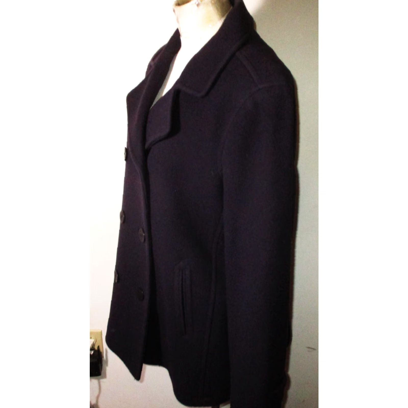 Vintage VINTAGE L.L. Bean Green Peacoat Women's XL Wool 100% Bellandi Short Coat Pockets Insulated Size XL / US 12-14 / IT 48-50 - 4 Thumbnail