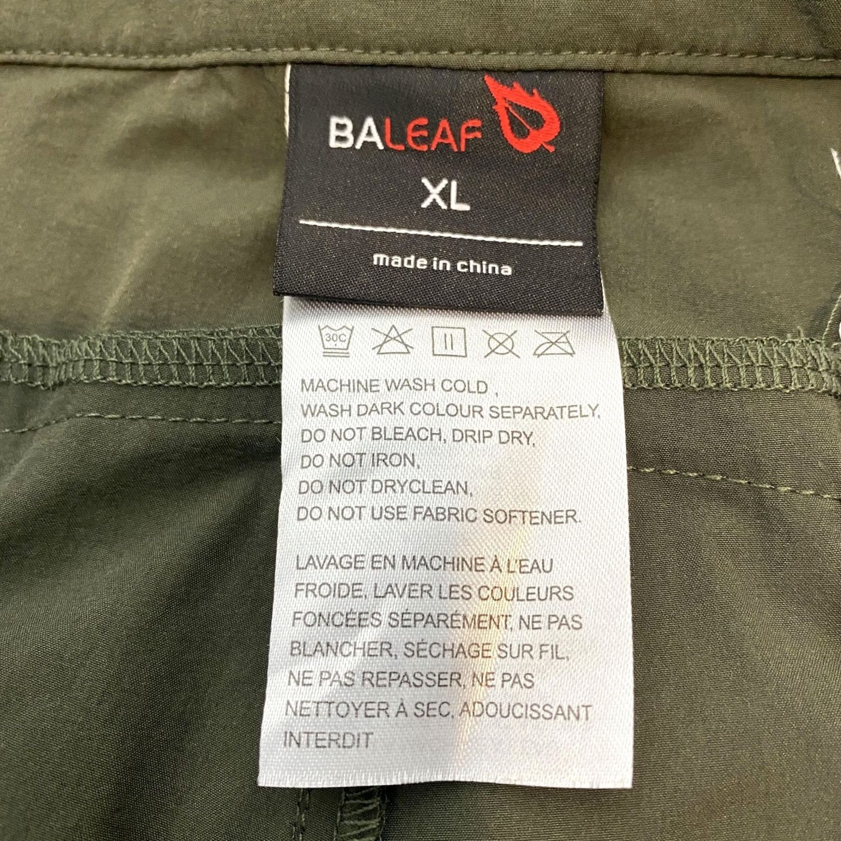 Vintage Baleaf Shorts Mens XL Green Waterproof UPF 50+ Outdoor Hiking Cargo Pocket Size US 36 / EU 52 - 4 Thumbnail