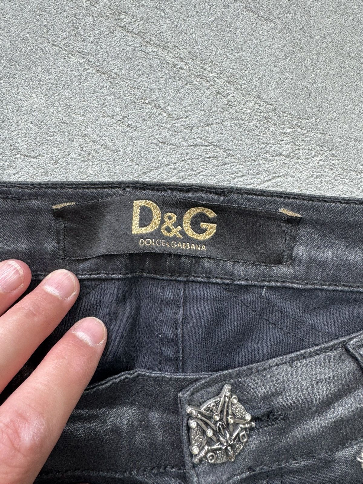 Dolce & Gabbana DOLCE GABBANA Vintage Ghotic Pants Size 28" / US 6 / IT 42 - 10 Thumbnail
