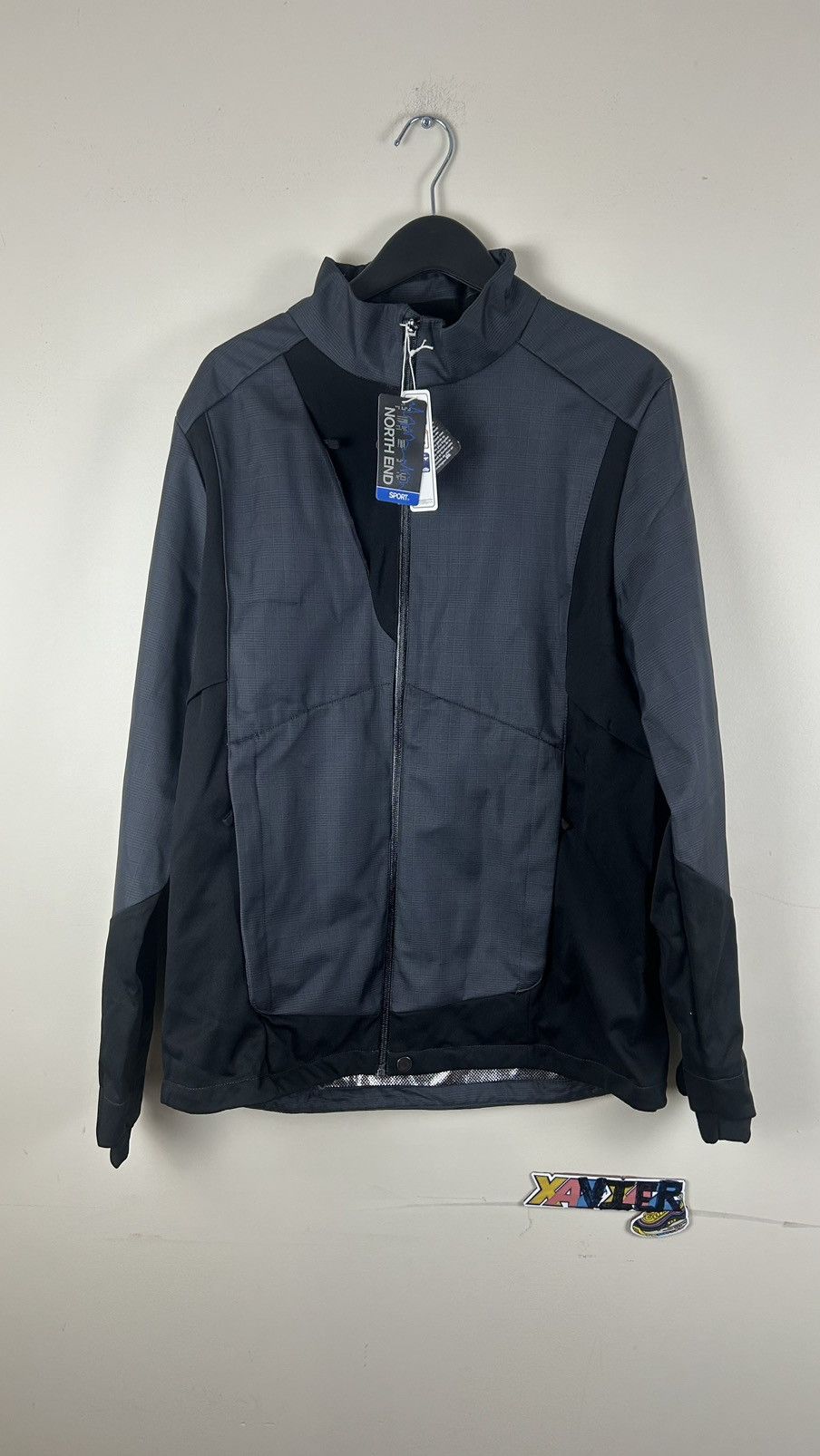 Vintage Soft Shell Jacket Large Man Grey black Size US L / EU 52-54 / 3 - 1 Thumbnail