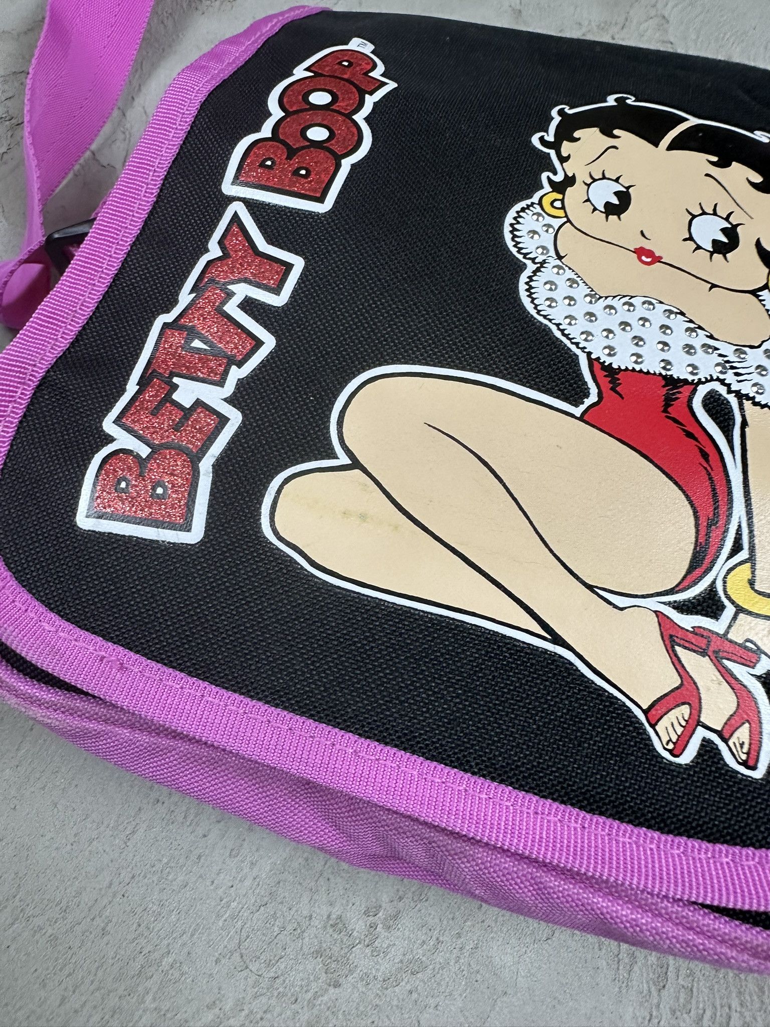 Cartoon Network 2000s Vintage Betty Boop Shoulder Y2k Bag 00s Size ONE SIZE - 4 Thumbnail