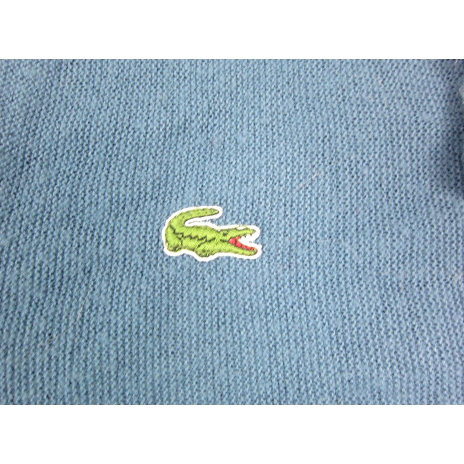 Lacoste VINTAGE Lacoste Cardigan Mens XL Blue Sweater 80s IZOD Made in USA Lacoste Cardigan XL Mens Blue 80s Vintage Cardigan Size US XL / EU 56 / 4 - 4 Thumbnail