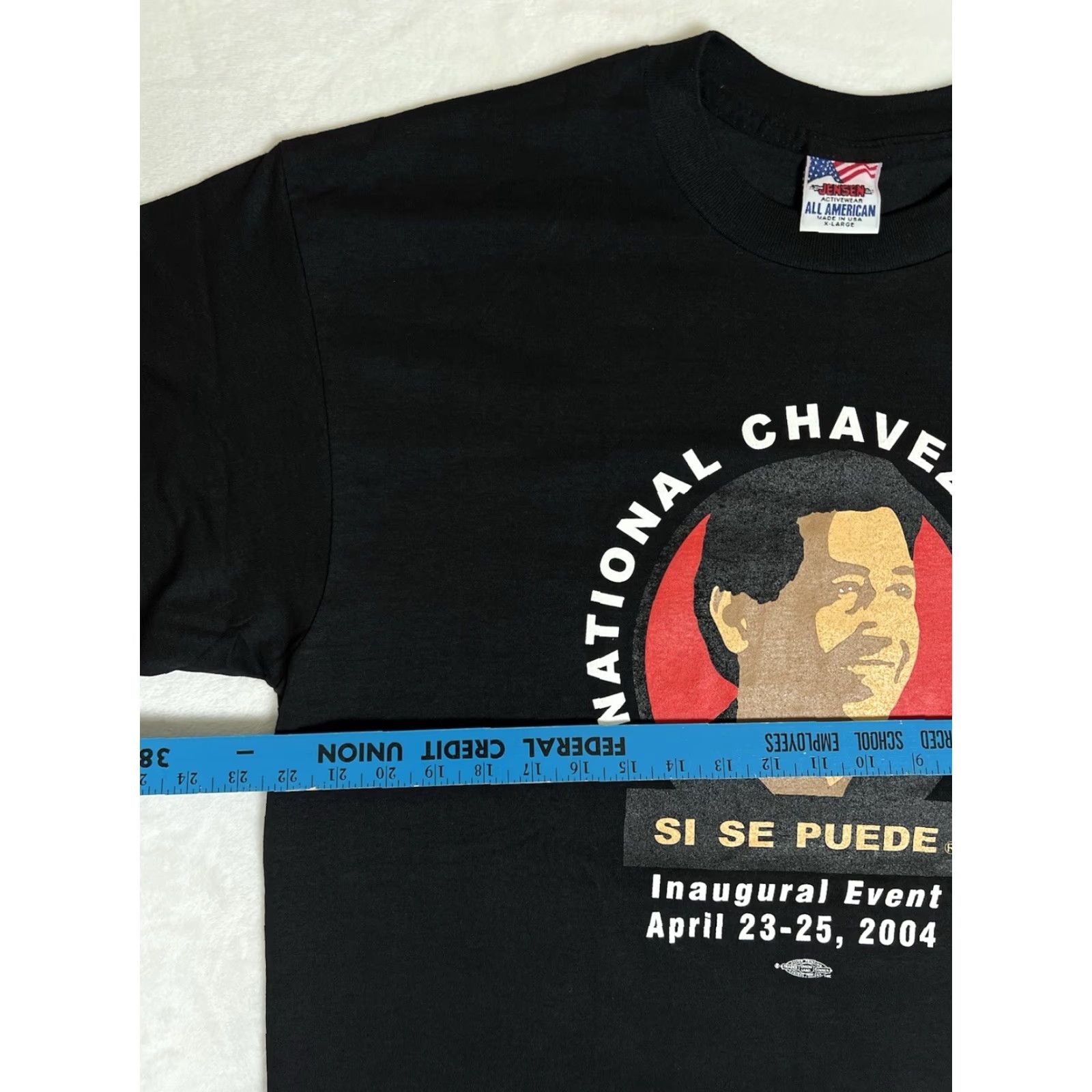 Vintage VINTAGE Cesar Chavez T-Shirt “Si Se Puede” USA Made XL Black Men Short Sleeve Graphic Print USA 2000s Mens Size US XL / EU 56 / 4 - 4 Thumbnail
