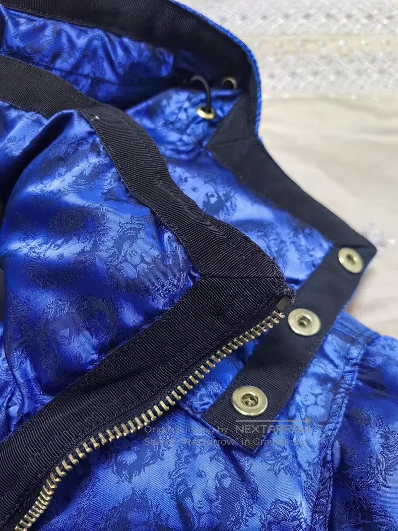 Versace Versace Blue jacquard down jacket Size M / US 6-8 / IT 42-44 - 6 Thumbnail
