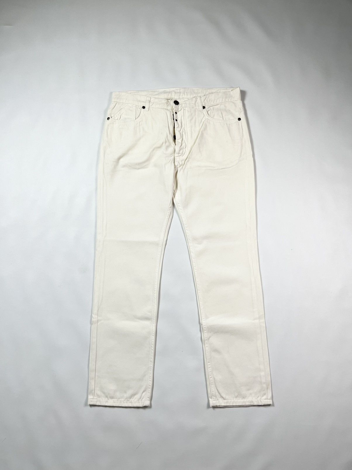 Maison Margiela MAISON MARGIELA CLASSIC STRAIGHT-LEG WHITE DENIM Size US 32 / EU 48 - 1 Thumbnail