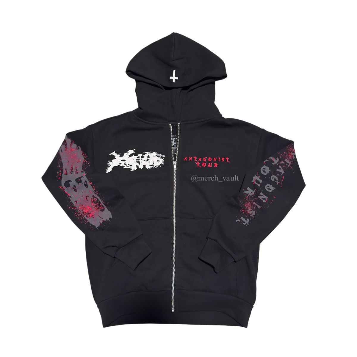 Playboi Carti Ken Carson Antagonist Tour Dates Zip Up Hoodie Size US M / EU 48-50 / 2 - 2 Thumbnail