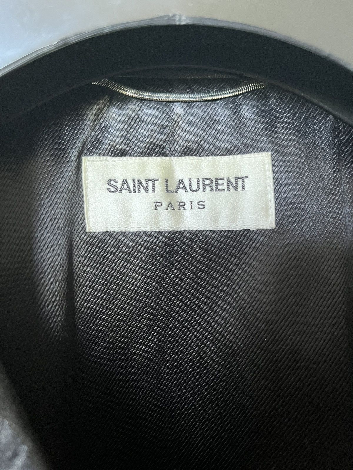 Hedi Slimane × Saint Laurent Paris Saint Laurent FW16 L17 Leather Jacket Size US S / EU 44-46 / 1 - 12 Thumbnail