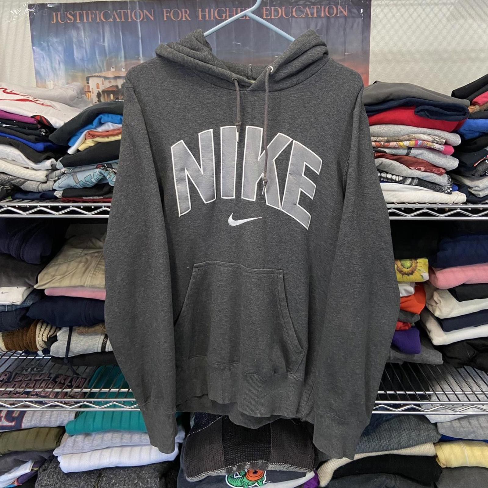 Nike Nike embroidered spell out swoosh hoodie sweatshirt size S Size US S / EU 44-46 / 1 - 1 Thumbnail