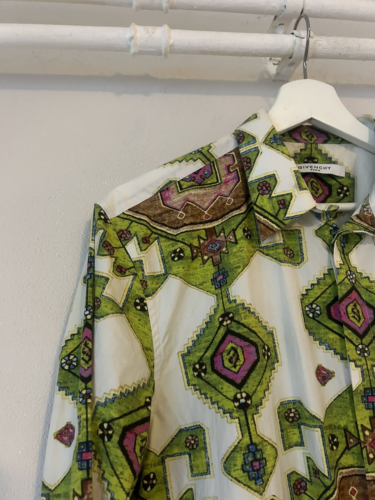 Givenchy Kaleidoscope Tapestry Print Button-Up Shirt Size US M / EU 48-50 / 2 - 4 Thumbnail