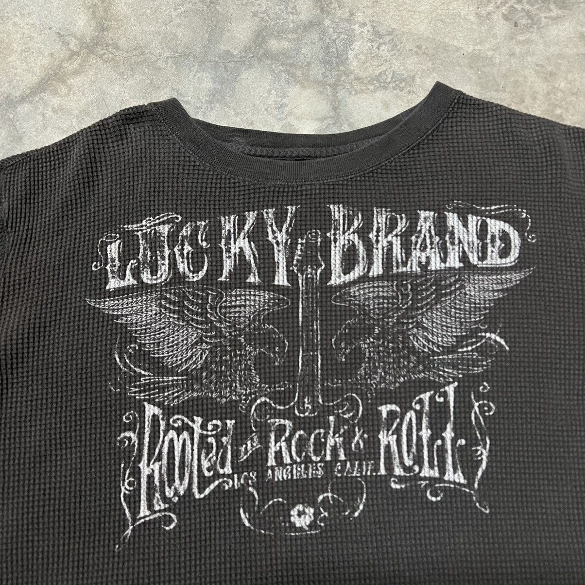 Lucky Brand × Vintage Lucky Brand Long-Sleeve Thermal Shirt Size US XL / EU 56 / 4 - 4 Thumbnail