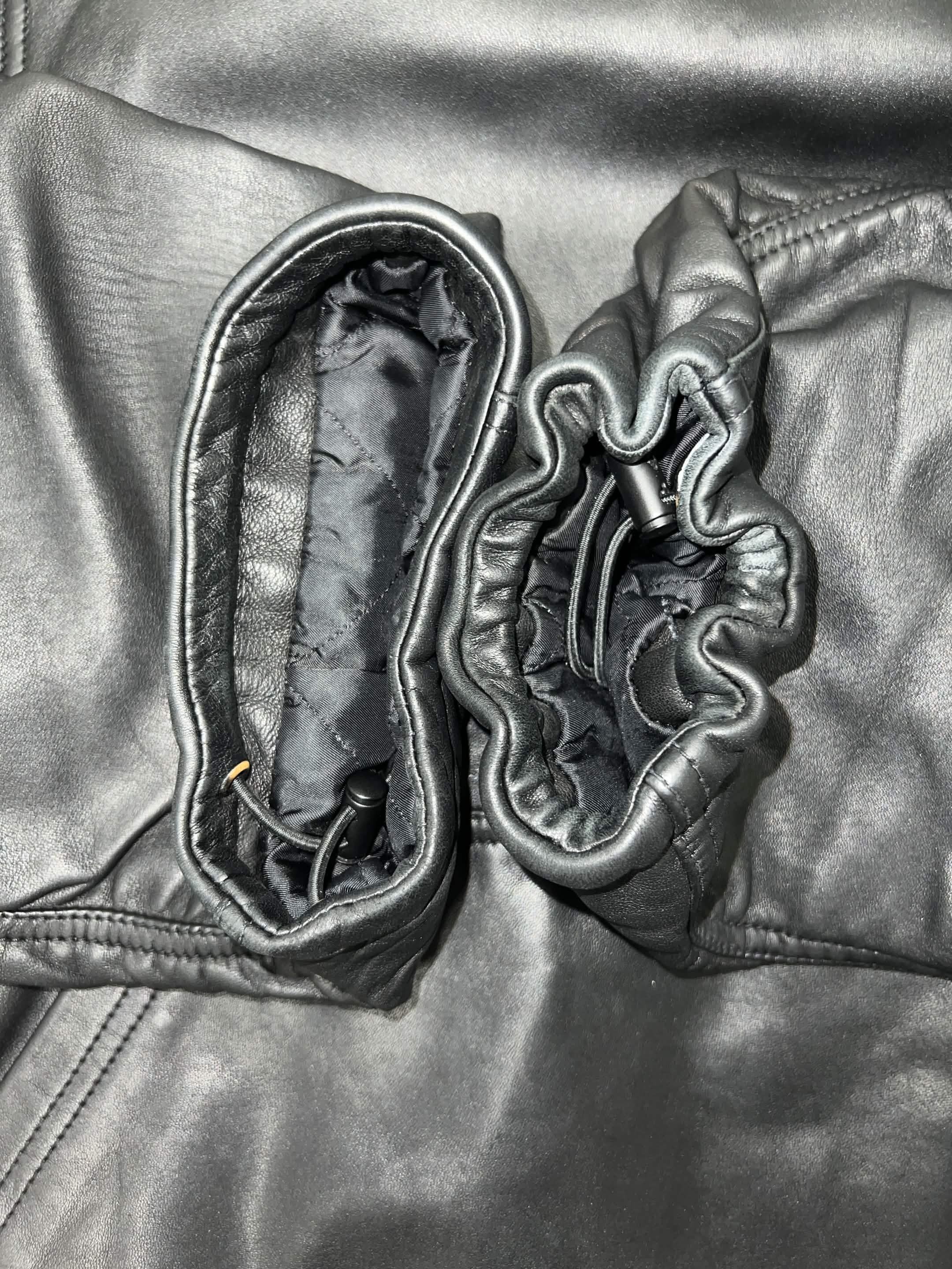 Balenciaga Balenciaga Leather Hoodie (Denma) Size US M / EU 48-50 / 2 - 11 Thumbnail