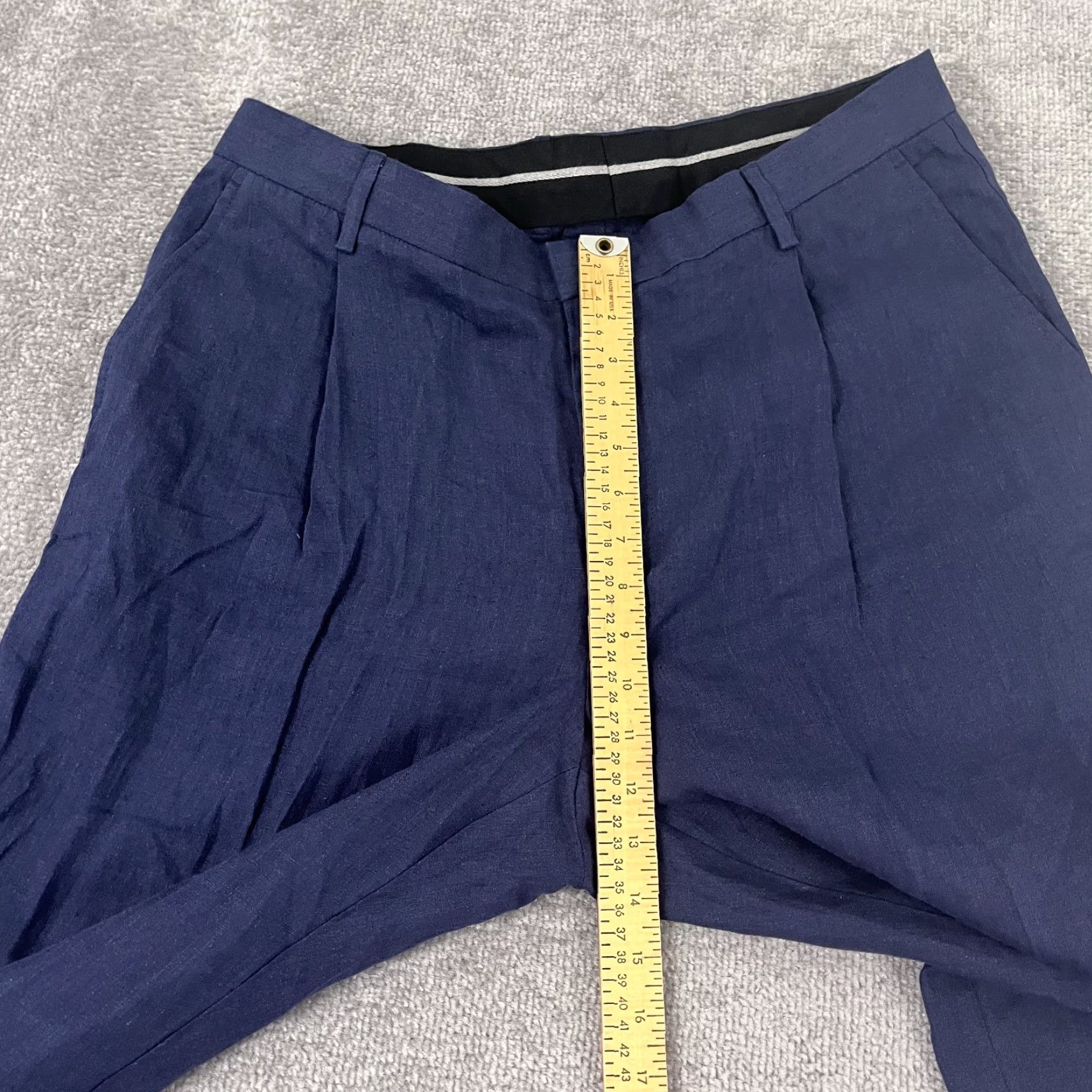 Sunspel VINTAGE Sunspel Men's Pants 36 x 32 Linen Chino Slacks Casual Classic Portugal Size US 36 / EU 52 - 6 Thumbnail