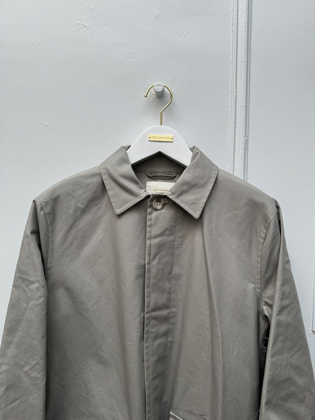 AIME LEON DORE BELTED TOPCOAT GREY SMALL BRAND NEW ALD AIME