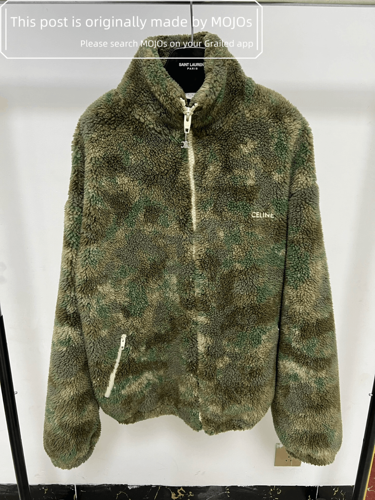 Celine Sz M Celine 23SS Camo Fleece Jacket mojos5571 Size US M / EU 48-50 / 2 - 1 Thumbnail