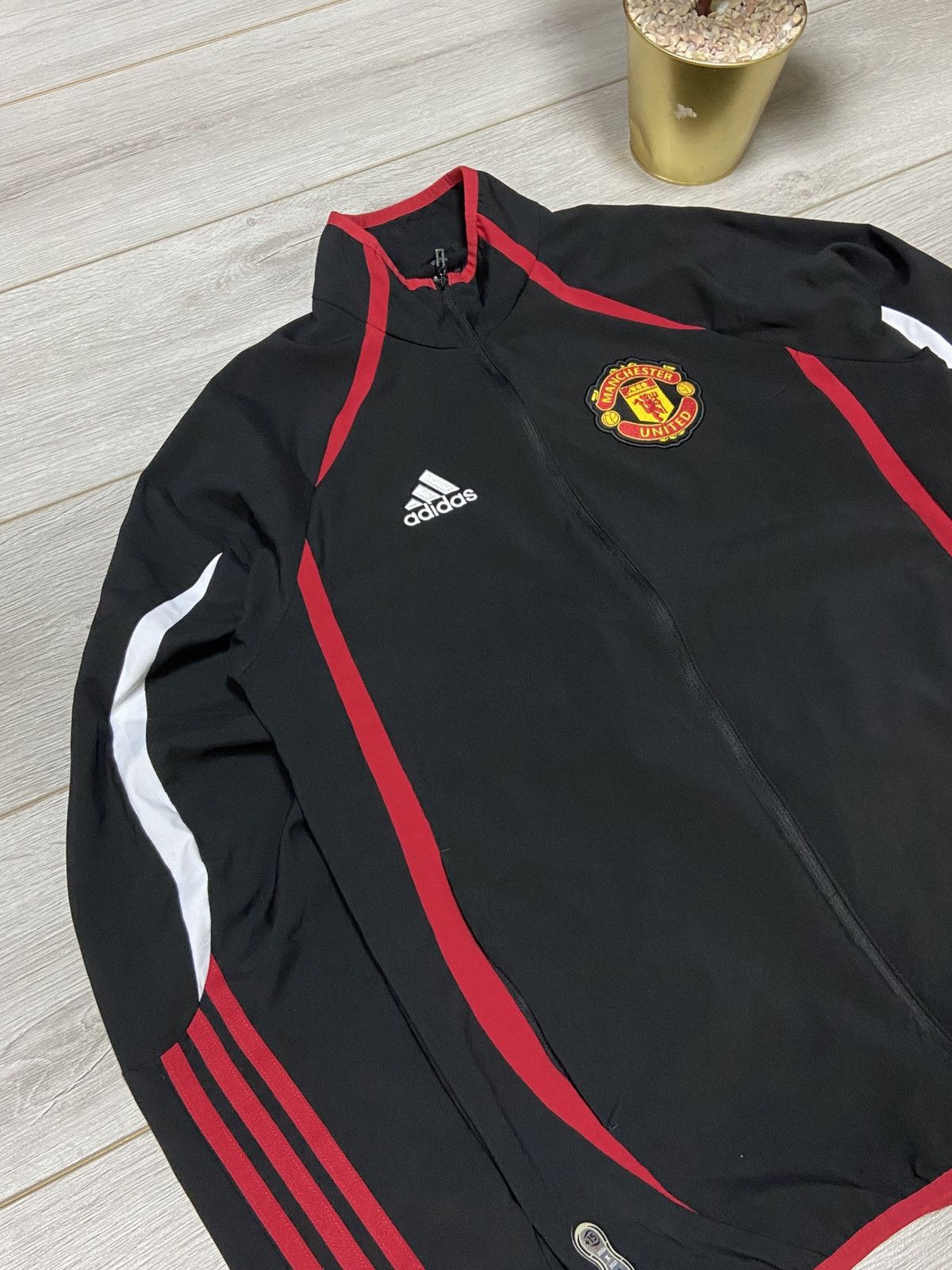 Adidas Adidas Manchester United Soccer track Jacket zip big logo Size US S / EU 44-46 / 1 - 4 Thumbnail