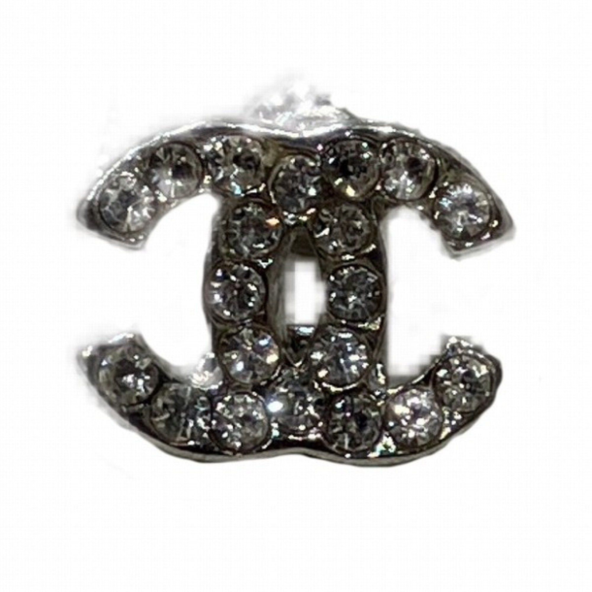 image of Chanel Cocomark Rhinestone Brand Accessories Earrings Ladies in White, Women's