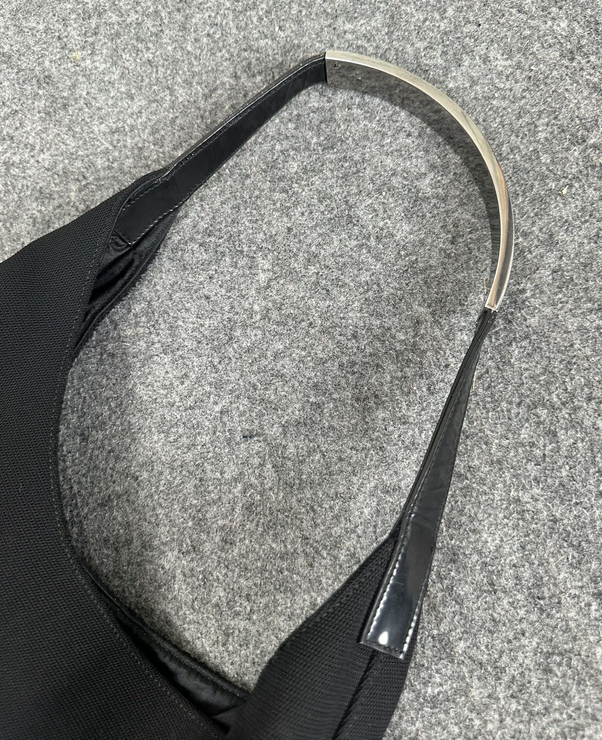 Gucci × Tom Ford Gucci - Tom ford - Hobo Bag Metal Handle Canvass - Black Size ONE SIZE - 9 Thumbnail