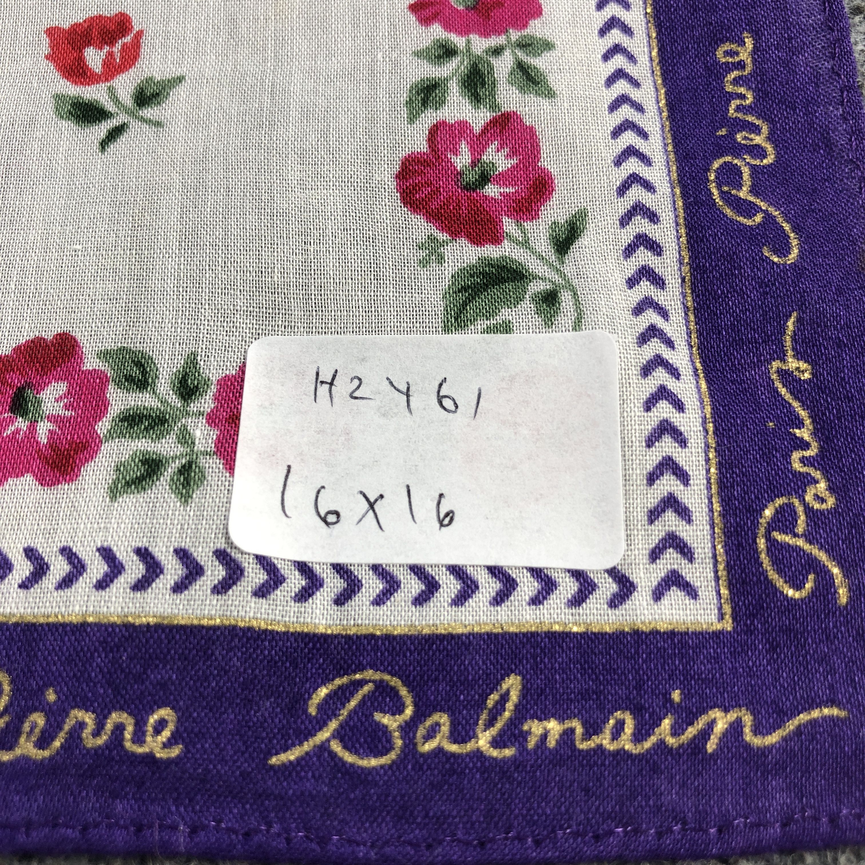 Pierre Balmain × Vintage Pierre Balmain Handkerchief Neckerchief Bandana H2461 Size ONE SIZE - 9 Thumbnail