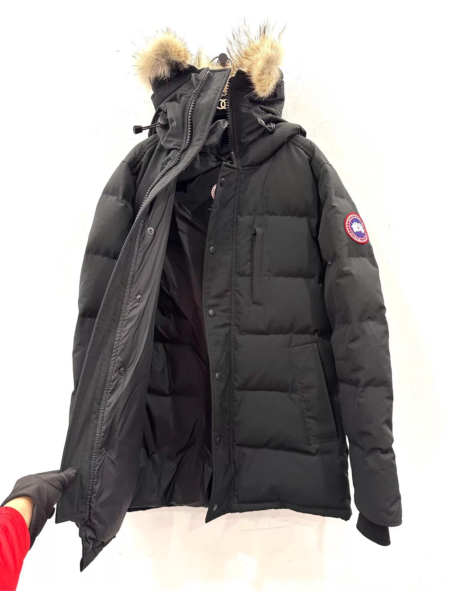 Canada Goose Canada Goose Carson men's black down coat with side red logo Size US S / EU 44-46 / 1 - 4 Thumbnail