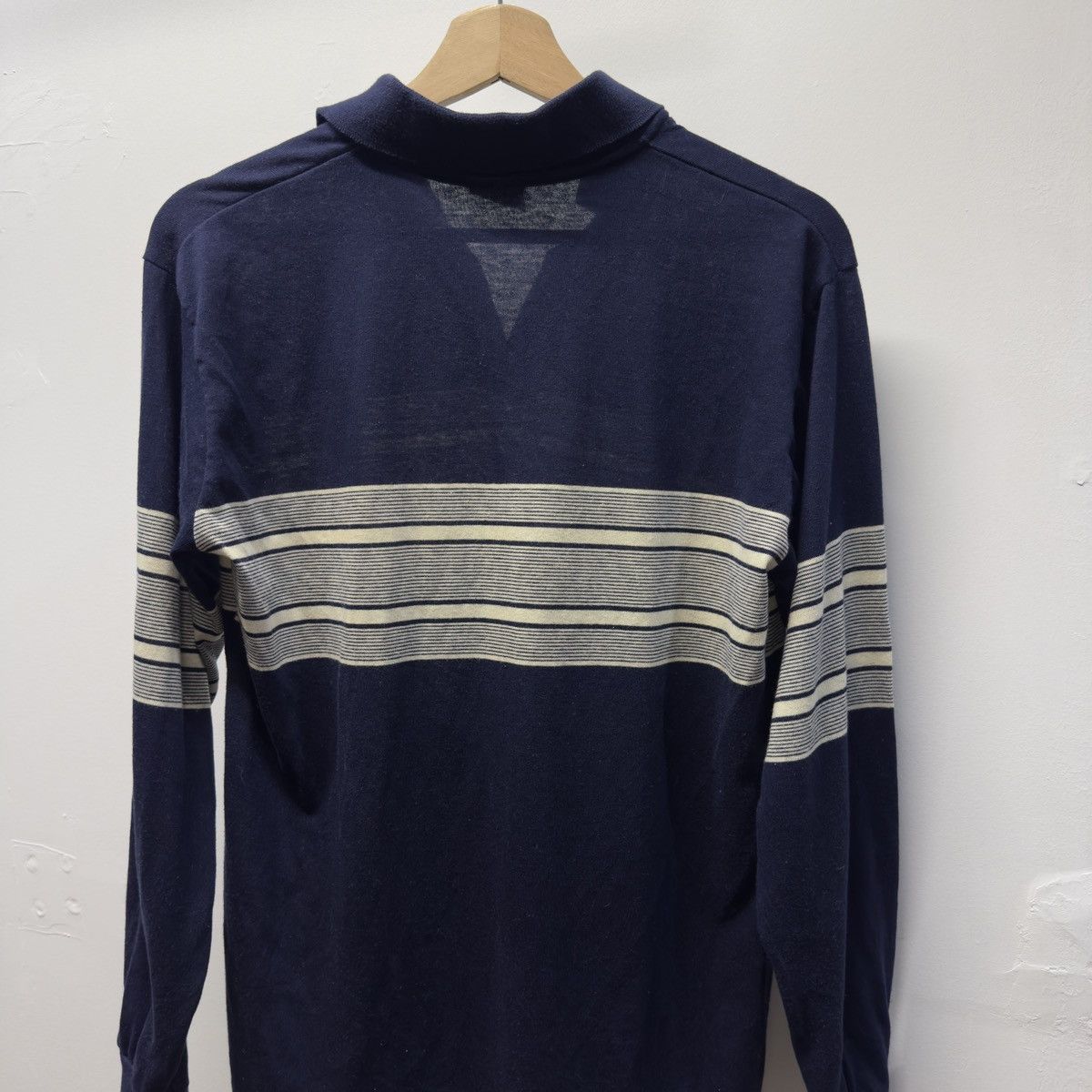 Vintage 70s Campus Striped Rugby Polo Shirt ERD Grunge USA Size US L / EU 52-54 / 3 - 7 Thumbnail