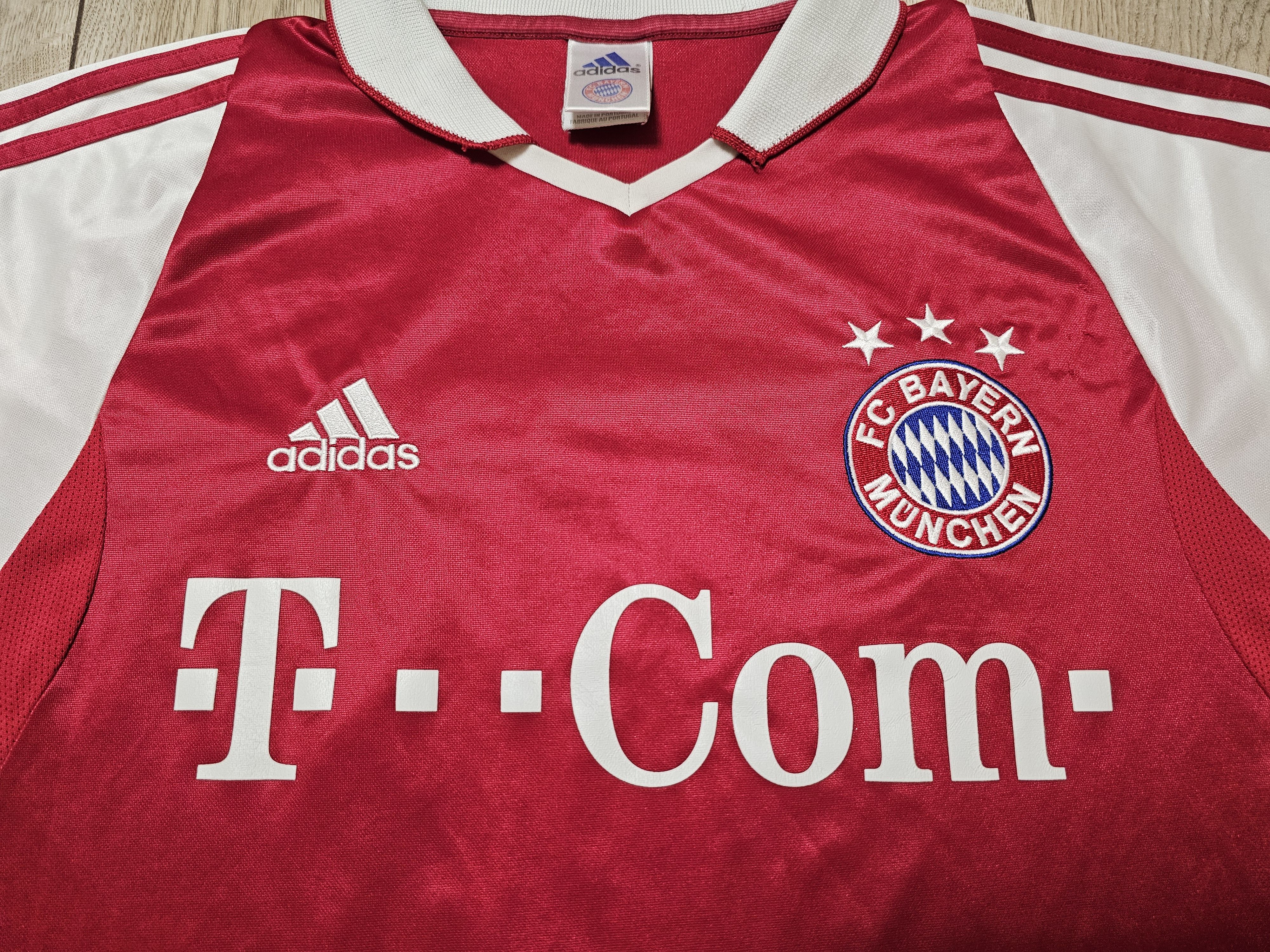 Adidas × Vintage BAYERN MUNICH 2003 2004 HOME MAKAAY FOOTBALL SOCCER JERSEY Size US XL / EU 56 / 4 - 3 Thumbnail