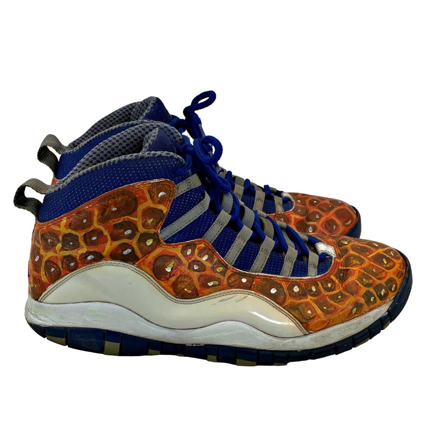 Nike Nike Air Jordan X 10 Retro TXT 487214 CUSTOM PAINT UF Gator Size US 11.5 / EU 44-45 - 3 Thumbnail