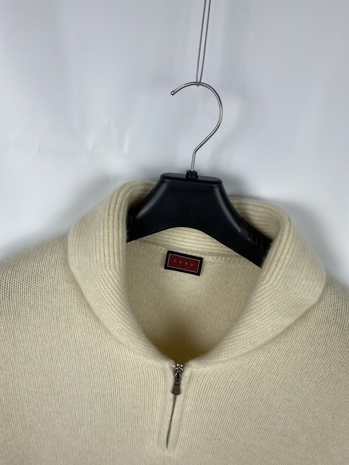 Other Feru Italy Cashmere Sweater Shawl Neck Men size 54 Size US L / EU 52-54 / 3 - 3 Thumbnail