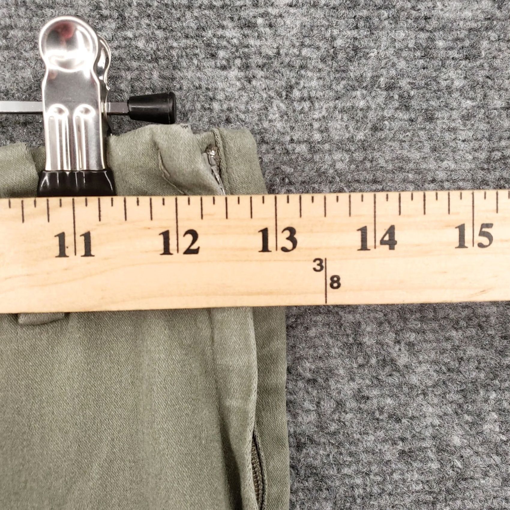 H&M H&M Pants Womens 4 Green Crop Mid Rise Skinny Side Slit Flat Front Zip Closure Pants Womens Regular Green Crop Slit Front Zip Closure Size 27" / US 4 / IT 40 - 6 Thumbnail