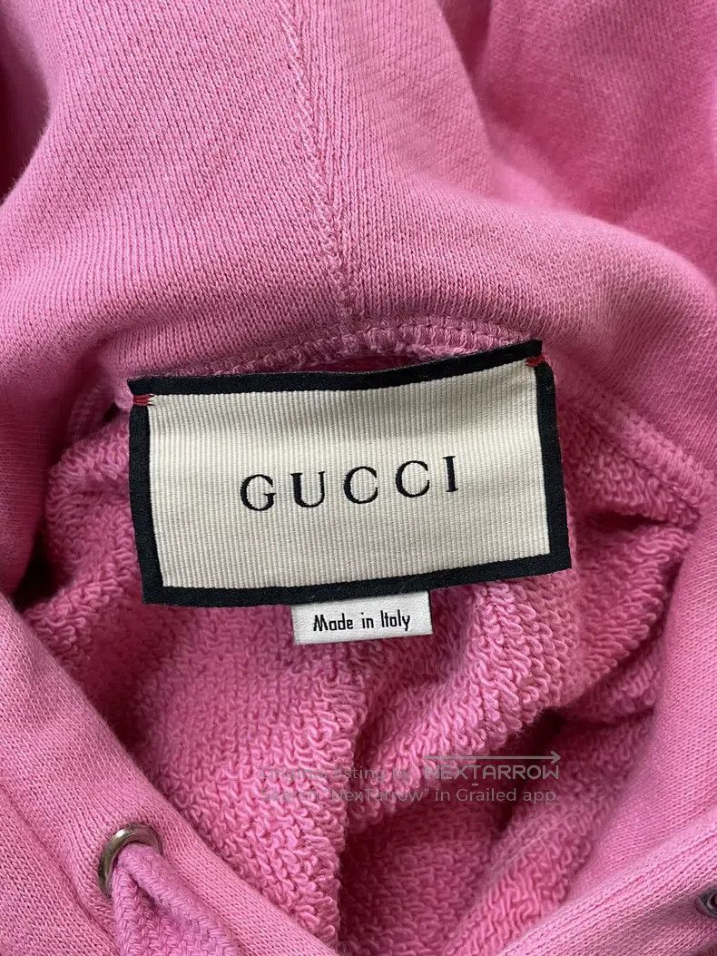 Gucci Gucci Pink apple sequin logo hooded sweatshirt Size S / US 4 / IT 40 - 4 Thumbnail