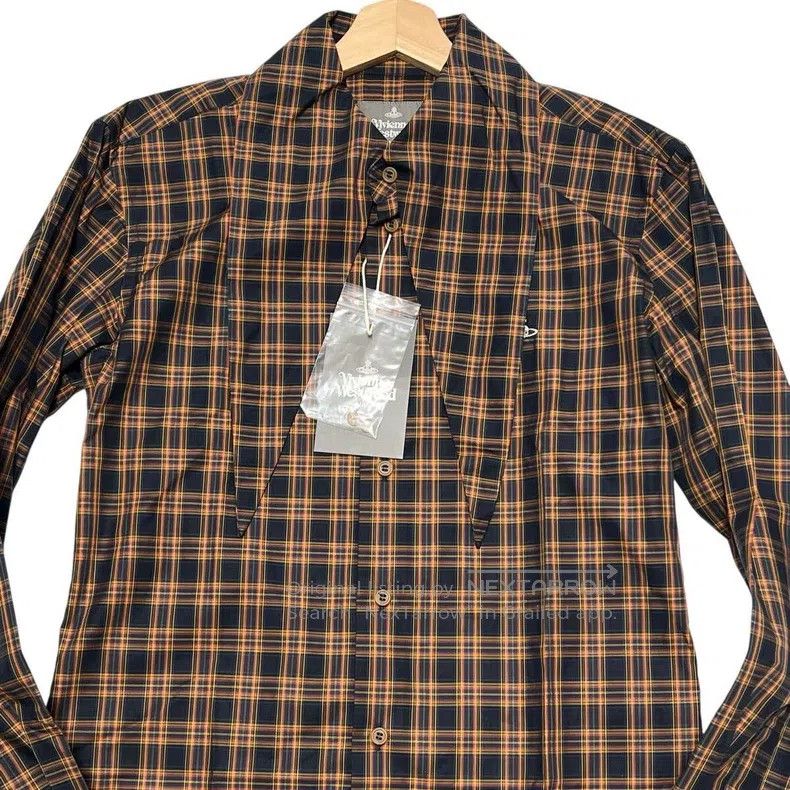 Vivienne Westwood Vivienne Westwood Plaid Planet Embroidered Rabbit Ear Coll Size M / US 6-8 / IT 42-44 - 3 Thumbnail