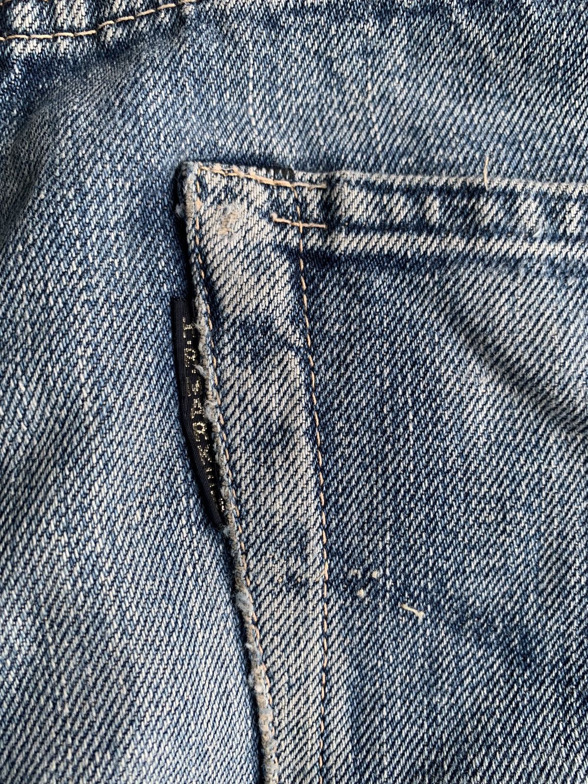 Japanese Brand × Jean Vintage Hr Market Button Fly Selvedge Distressed Denim Size US 30 / EU 46 - 13 Thumbnail