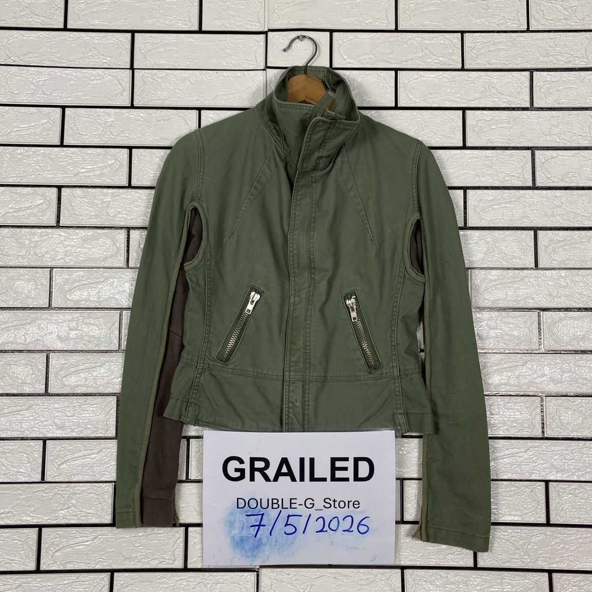 Japanese Brand 📌Vintage Cropped Biker Jacket Parachute Military Style Size M / US 6-8 / IT 42-44 - 1 Thumbnail