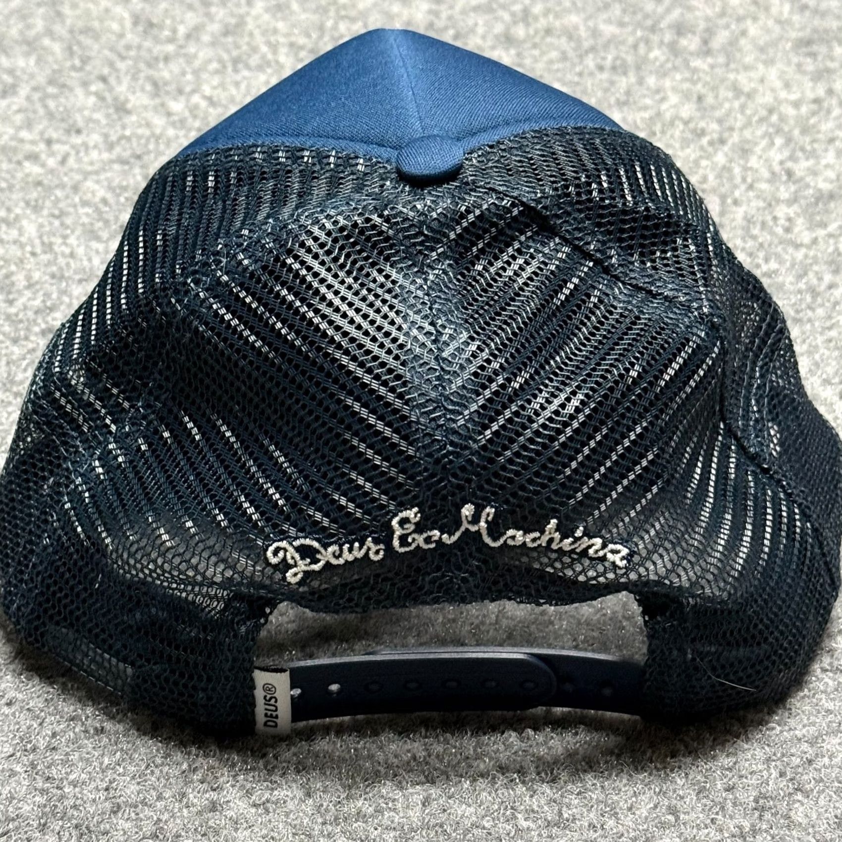 Deus Ex Machina Deus ex Machina Hat Cap Blue Ex Machina Trucker Snapback Adjustable Men One Size Embroidered Size ONE SIZE - 6 Thumbnail
