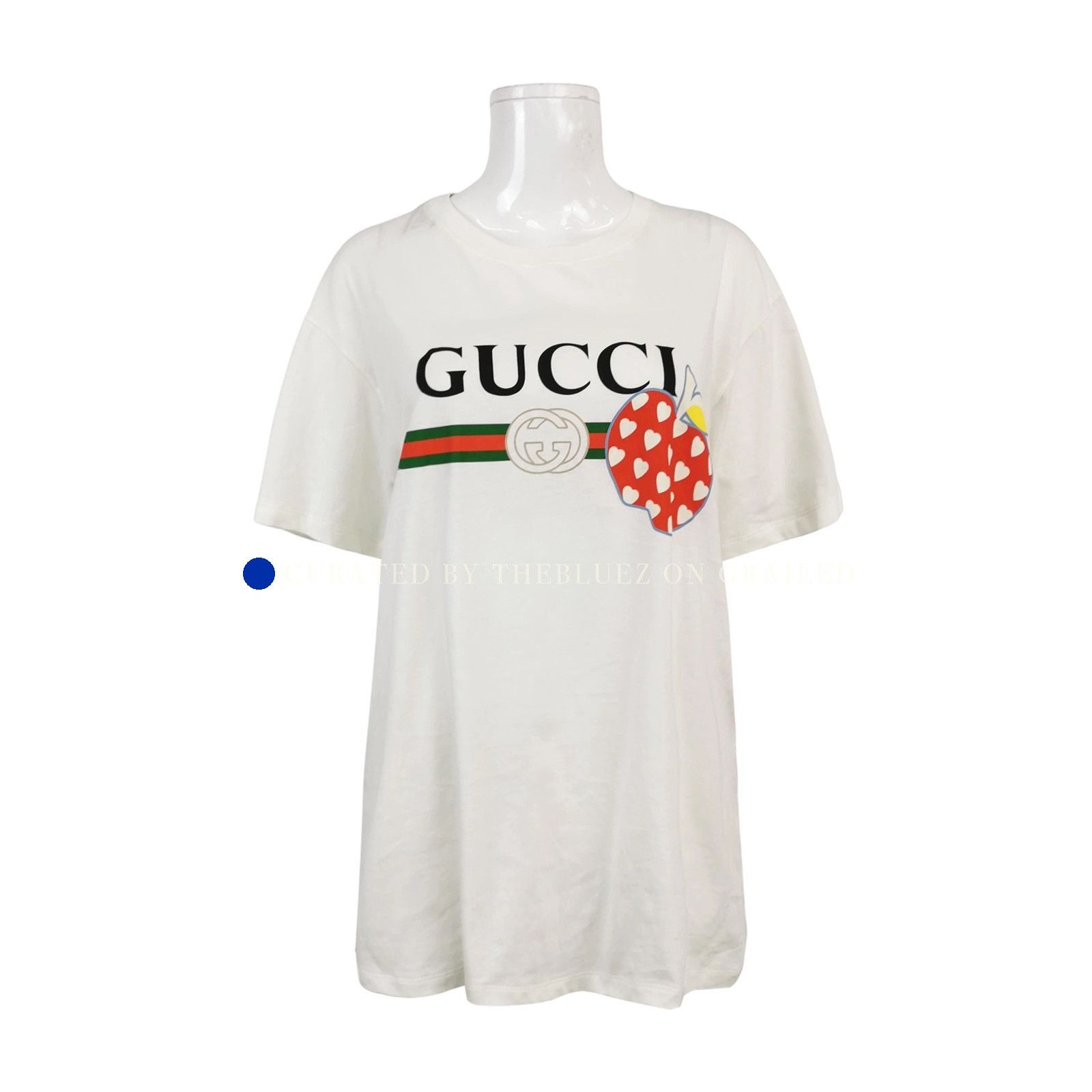Gucci Vintage Heart Print Tee Size US M / EU 48-50 / 2 - 1 Thumbnail